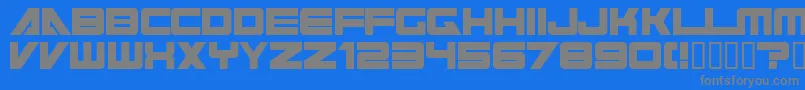 cyberspace Font – Gray Fonts on Blue Background