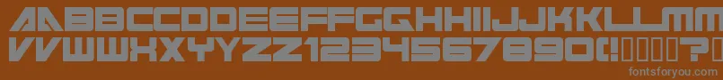 cyberspace Font – Gray Fonts on Brown Background