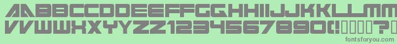 cyberspace Font – Gray Fonts on Green Background