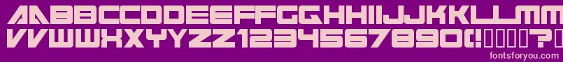 cyberspace Font – Pink Fonts on Purple Background