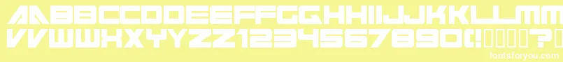 cyberspace Font – White Fonts on Yellow Background