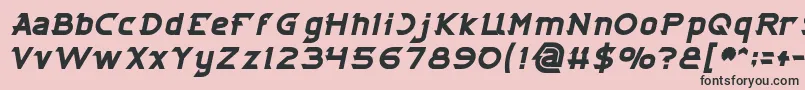 fuente CYBERTOOTH Bold Italic – Fuentes Negras Sobre Fondo Rosa
