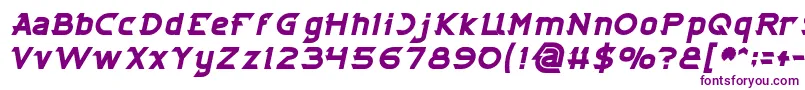 Police CYBERTOOTH Bold Italic – polices violettes