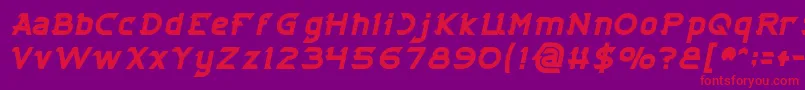 En savoir plus sur la police CYBERTOOTH Bold Italic Police CYBERTOOTH Bold Italic – polices rouges sur fond violet