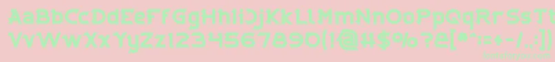 CYBERTOOTH Bold Font – Green Fonts on Pink Background