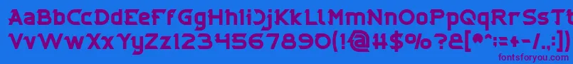 Fonte CYBERTOOTH Bold – fontes roxas em um fundo azul