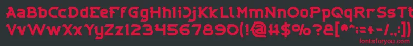 CYBERTOOTH Bold Font – Red Fonts on Black Background