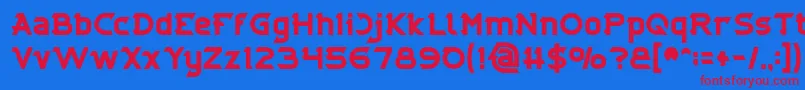fuente CYBERTOOTH Bold – Fuentes Rojas Sobre Fondo Azul