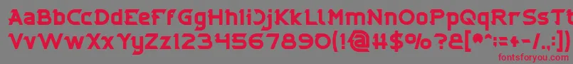 CYBERTOOTH Bold Font – Red Fonts on Gray Background