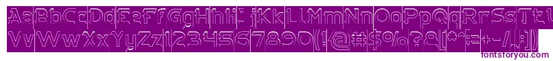 CYBERTOOTH Hollow Inverse Font – Purple Fonts