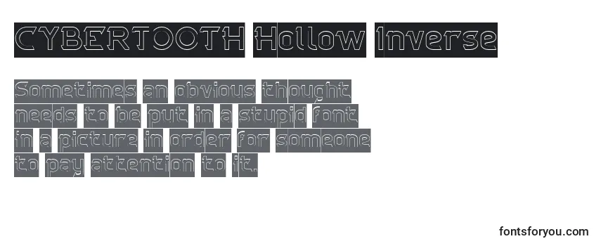 フォントCYBERTOOTH Hollow Inverse