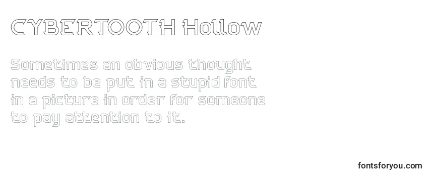 CYBERTOOTH Hollow Font