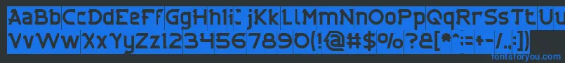 CYBERTOOTH Inverse Font – Blue Fonts on Black Background