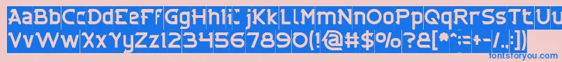 CYBERTOOTH Inverse Font – Blue Fonts on Pink Background