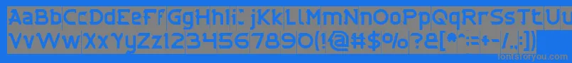 CYBERTOOTH Inverse Font – Gray Fonts on Blue Background