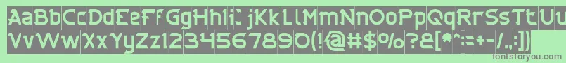 CYBERTOOTH Inverse Font – Gray Fonts on Green Background