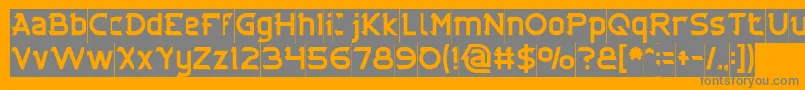 CYBERTOOTH Inverse Font – Gray Fonts on Orange Background