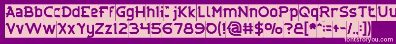 CYBERTOOTH Inverse Font – Pink Fonts on Purple Background