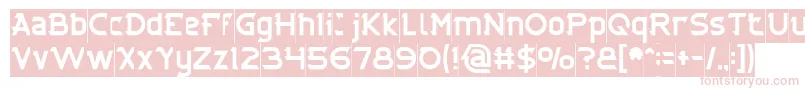 CYBERTOOTH Inverse Font – Pink Fonts on White Background