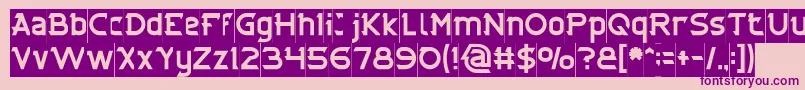 CYBERTOOTH Inverse Font – Purple Fonts on Pink Background