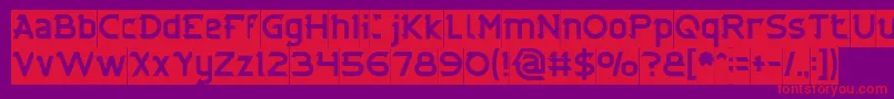 CYBERTOOTH Inverse Font – Red Fonts on Purple Background