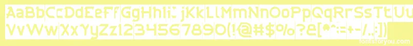 CYBERTOOTH Inverse Font – White Fonts on Yellow Background