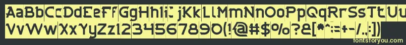 CYBERTOOTH Inverse Font – Yellow Fonts on Black Background