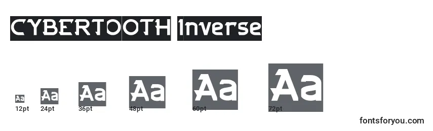 CYBERTOOTH Inverse Font Sizes