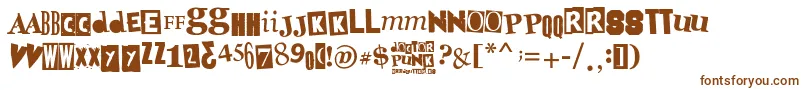 Weitere Informationen zur DoctorPunk-Schriftart DoctorPunk-Schriftart – Braune Schriften