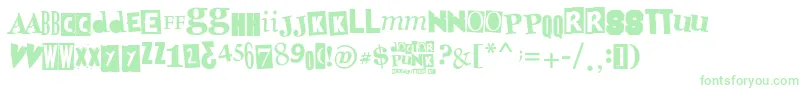 フォントDoctorPunk – 緑のフォント