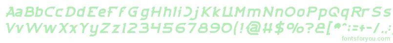 フォントCYBERTOOTH Italic – 緑のフォント