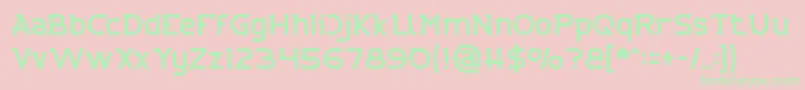 CYBERTOOTH Light Font – Green Fonts on Pink Background