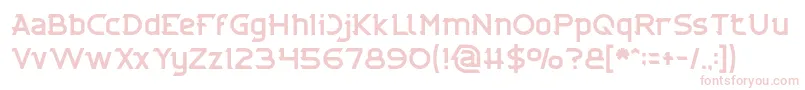 CYBERTOOTH Light Font – Pink Fonts on White Background