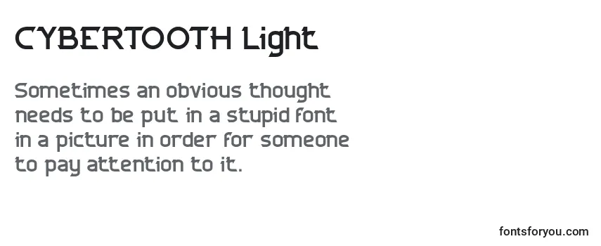 CYBERTOOTH Light Font