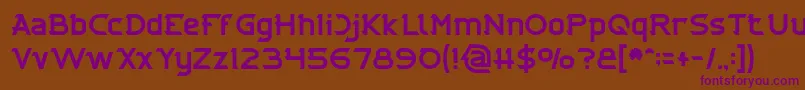 CYBERTOOTH Font – Purple Fonts on Brown Background