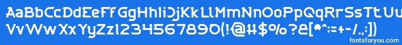 フォントCYBERTOOTH – 青い背景に白い文字