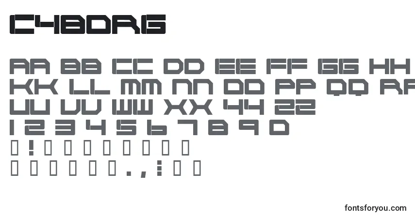 Czcionka CYBORG   (124373) – alfabet, cyfry, specjalne znaki