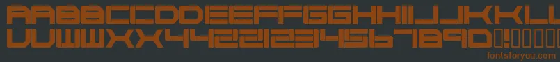 CYBORG   Font – Brown Fonts on Black Background