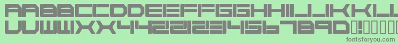 CYBORG   Font – Gray Fonts on Green Background