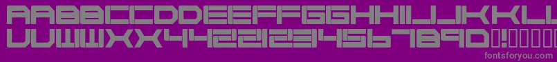 CYBORG   Font – Gray Fonts on Purple Background