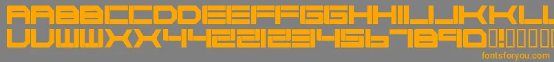 CYBORG   Font – Orange Fonts on Gray Background