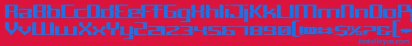 More about Cyborg Font Cyborg Font – Blue Fonts on Red Background