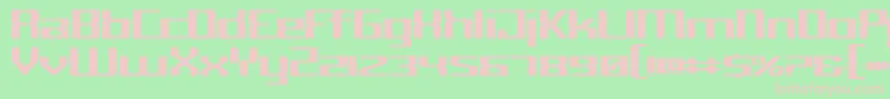 Lisätietoja Cyborg-fontista Cyborg-fontti – vaaleanpunaiset fontit vihreällä taustalla