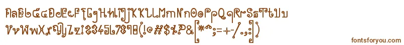 Шрифт Cyclin   – коричневые шрифты на белом фоне
