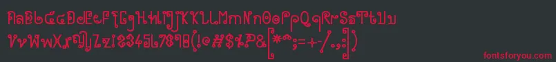 Cyclin   Font – Red Fonts on Black Background