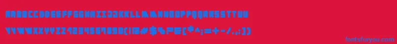 Cylinder Black Font – Blue Fonts on Red Background