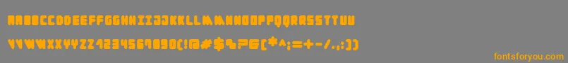 Cylinder Black Font – Orange Fonts on Gray Background