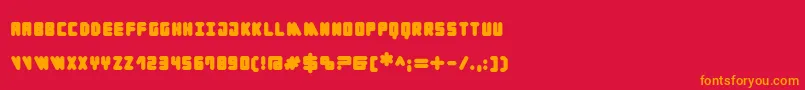 Cylinder Black Font – Orange Fonts on Red Background
