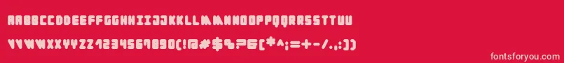 Cylinder Black Font – Pink Fonts on Red Background
