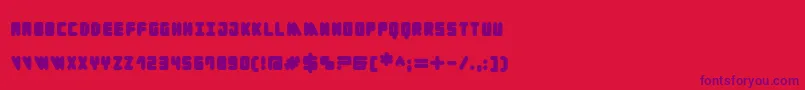 Cylinder Black Font – Purple Fonts on Red Background